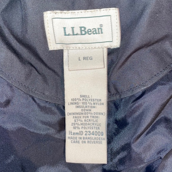 LL Bean Women’s Down Puffer Jacket / Parka Coat – Size Large (Regular) – NO HOOD - Picture 2 of 16